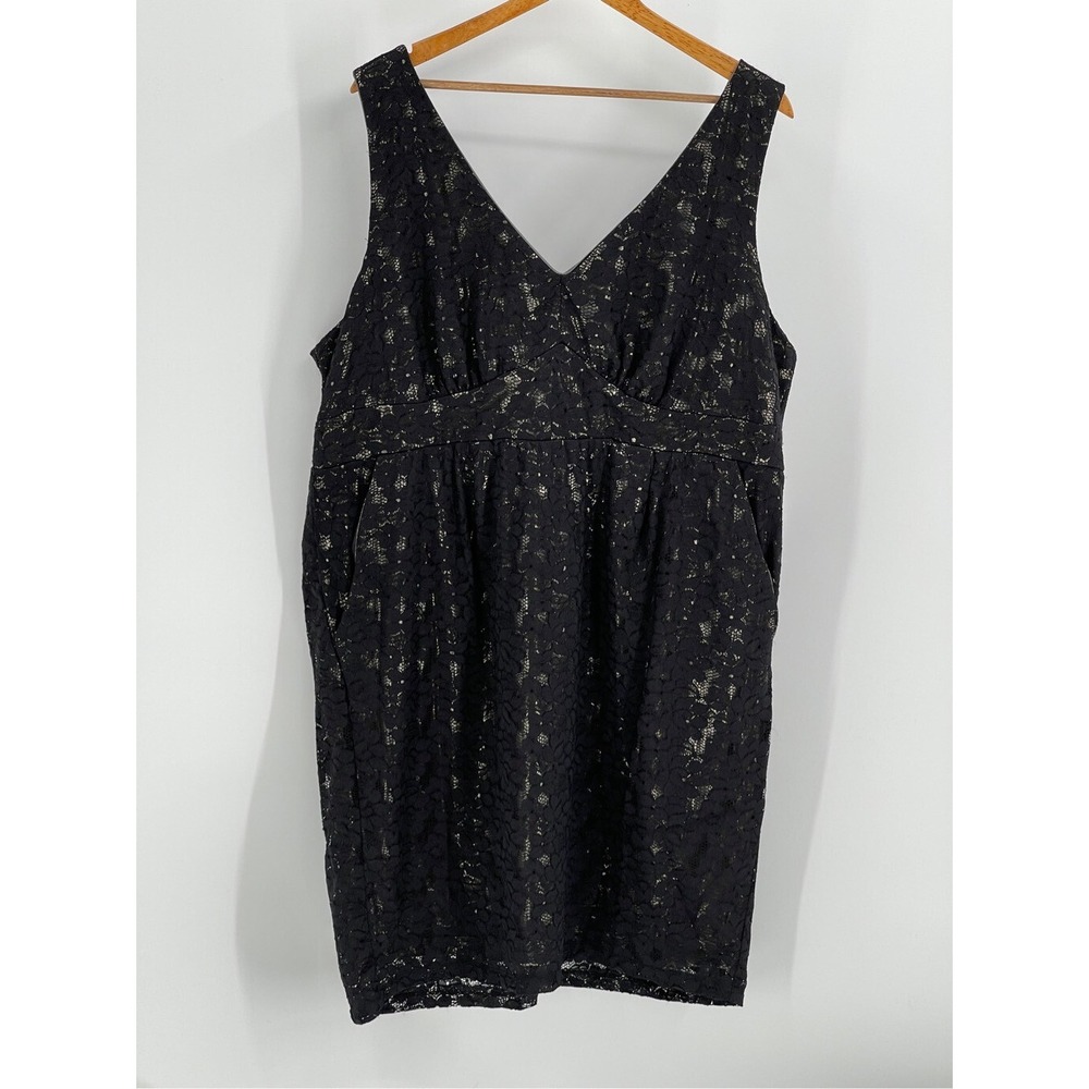 Torrid Dress Black Lace Women's Plus Size 24 Sleeveless Short